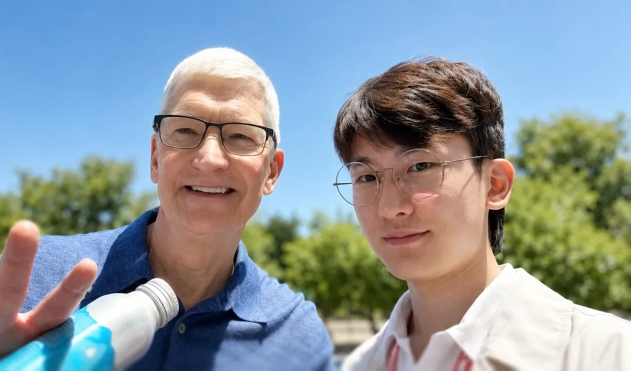이석호 개인 이미지: 팀 쿡 Apple CEO와의 만남